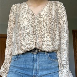 Leopard print blouse
